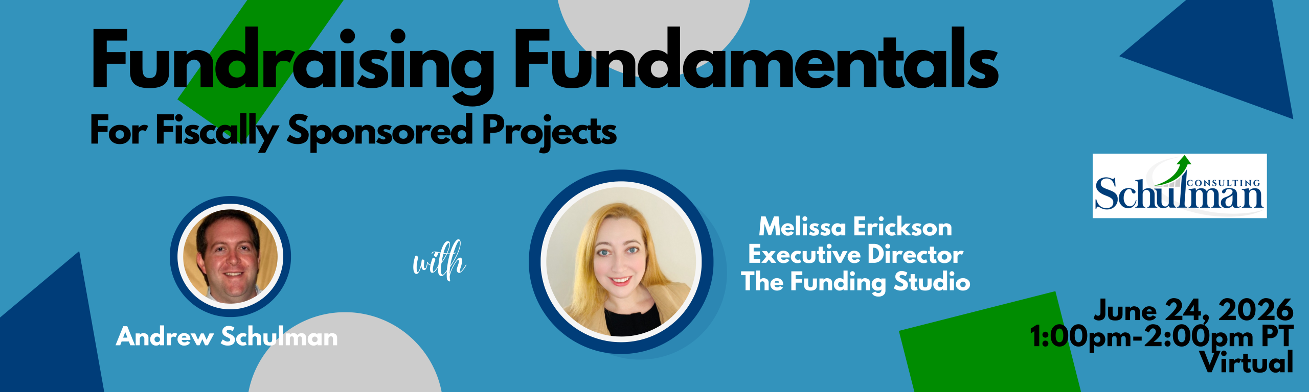 Fundraising Fundamentals for Fiscally Sponsored Projects Title Graphic